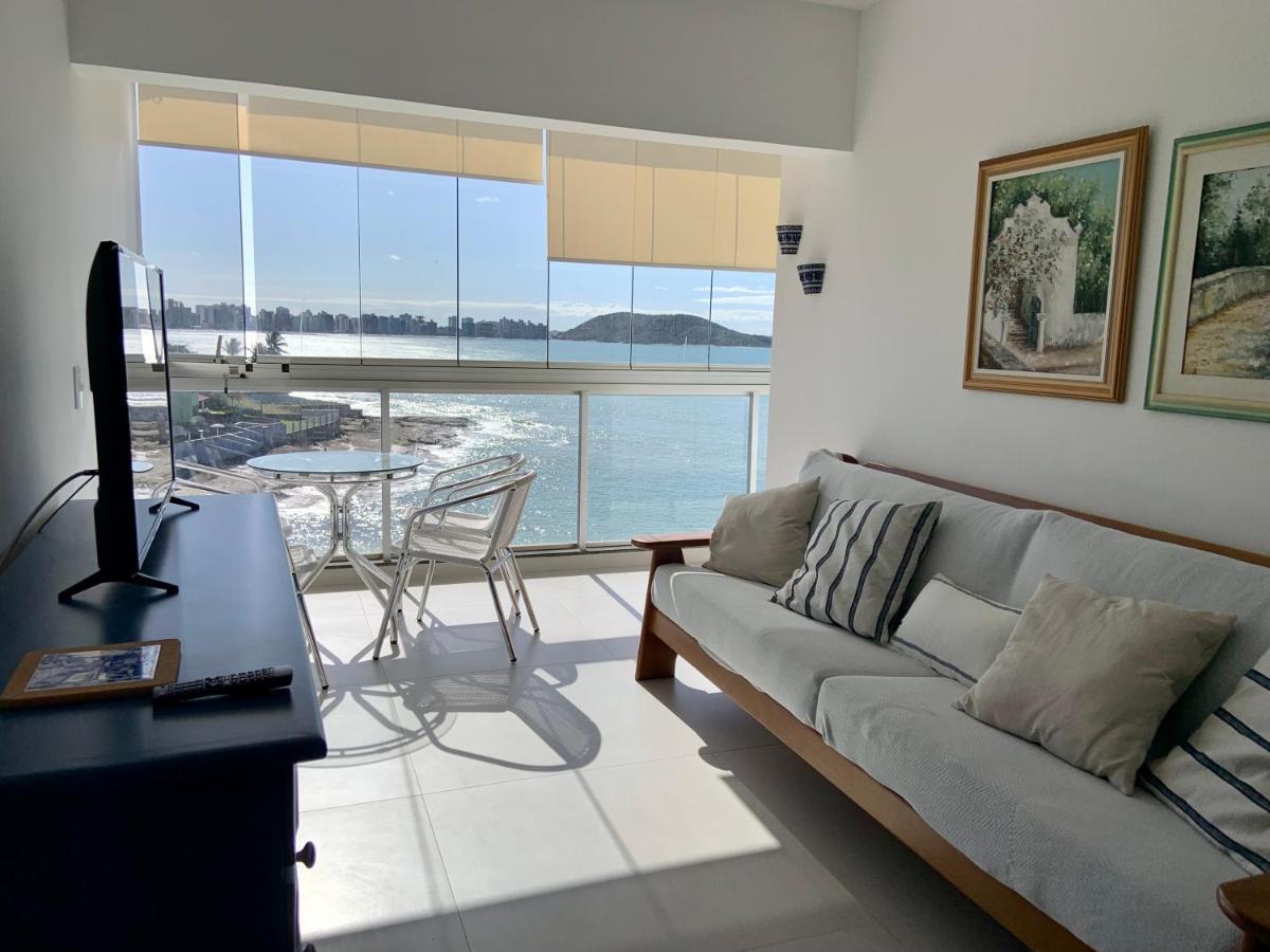Apartamento Vista Do Mar, Pe Na Areia E Aguas Tranquilas, No Cento De Guarapari Kültér fotó