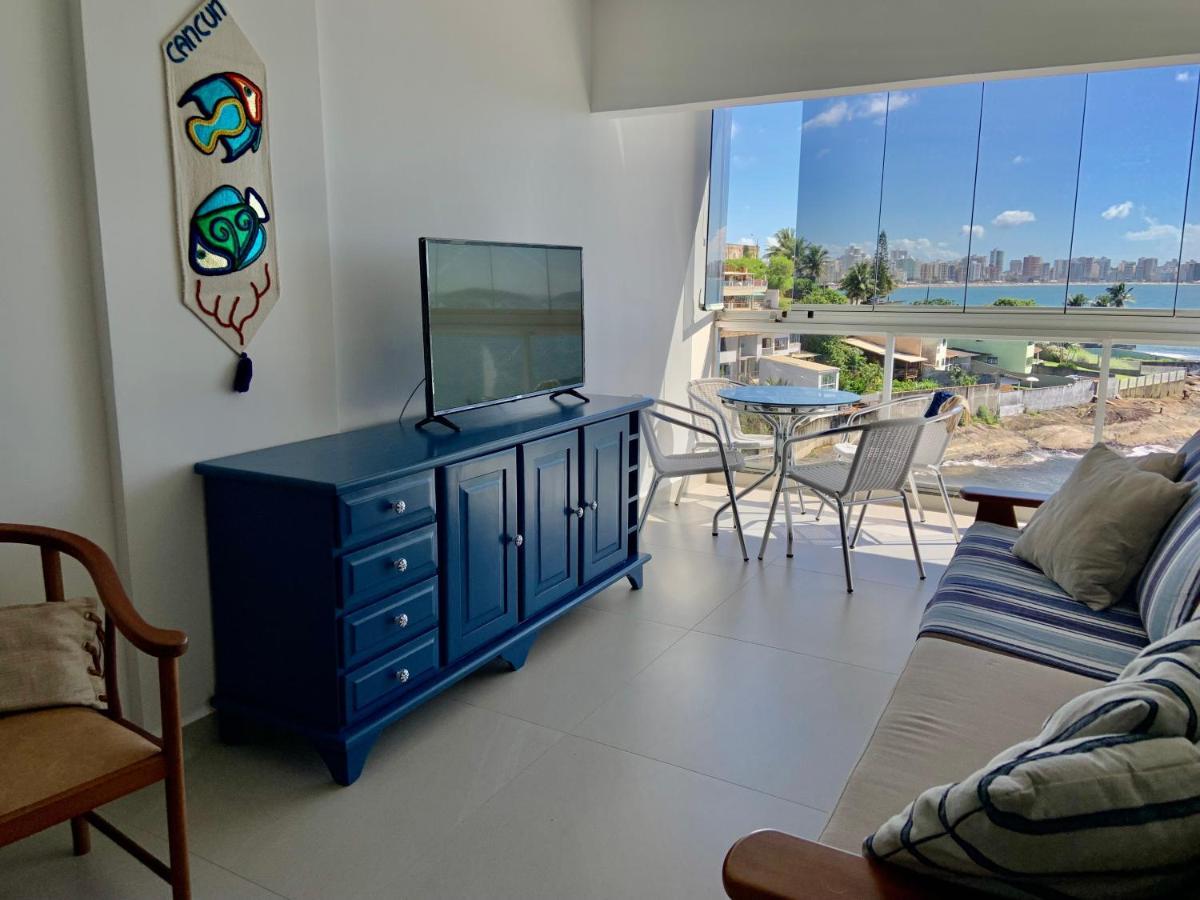 Apartamento Vista Do Mar, Pe Na Areia E Aguas Tranquilas, No Cento De Guarapari Kültér fotó